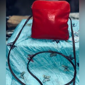 Divina Firenze Italy Genuine Leather Crossbody Bag Borse in Pelle Made in Italy